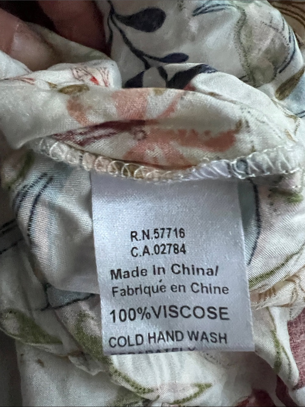 NWT - Papillion Floral Print Off-Shoulder Blouse - Picture 8 of 8